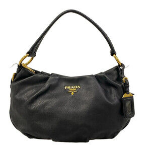 Prada Black Leather Handbag #334467P12B
